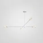 Дизайнерская люстра на штанге SKELBY H16 Black/Transparent