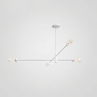 Дизайнерская люстра на штанге SKELBY H16 Black/Transparent Дизайнерская люстра на штанге SKELBY H16 Black/Transparent