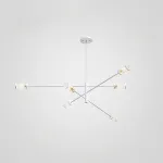 Дизайнерская люстра на штанге SKELBY H24 White/Transparent