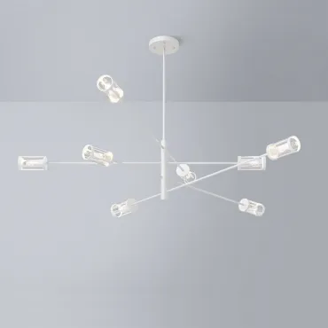 Дизайнерская люстра на штанге SKELBY H32 White/Transparent