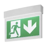 P-LIGHT 33 светильник накладной аварийный эвакуационный с 3 шильдиками, LED 4Вт, 6000К, белый от ImperiumLoft