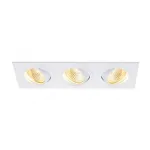 NEW TRIA 3 DL SET светильник с 3 COB LED по 6Вт (30Вт), 2700К, 2400lm, 38°, с блоком питания, белый от ImperiumLoft