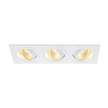NEW TRIA 3 DL SET светильник с 3 COB LED по 6Вт (30Вт), 2700К, 2400lm, 38°, с блоком питания, белый NEW TRIA 3 DL SET светильник с 3 COB LED по 6Вт (30Вт), 2700К, 2400lm, 38°, с блоком питания, белый