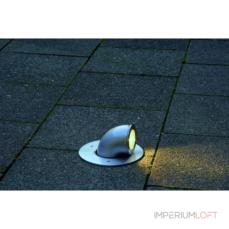 GIMBLE OUT 90 светильник встраиваемый IP65 для лампы MR16 35Вт макс., матированный алюминий от ImperiumLoft