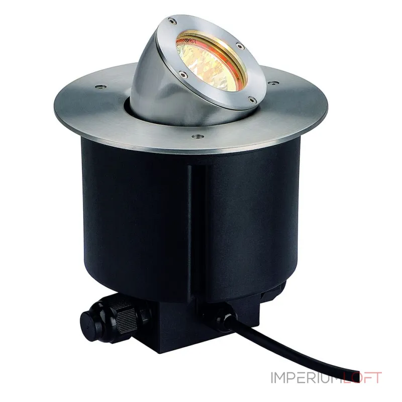 GIMBLE OUT 90 светильник встраиваемый IP65 для лампы MR16 35Вт макс., матированный алюминий от ImperiumLoft