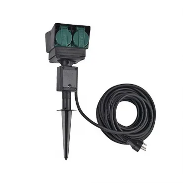Удлинитель садовый на 4 розетки, IP44, кабель 10 метра, DK Удлинитель садовый на 4 розетки, IP44, кабель 10 метра, DK