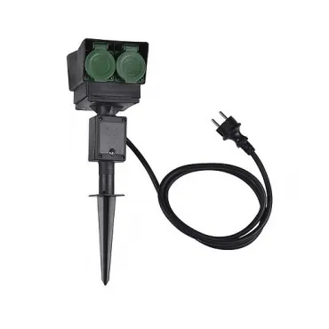 Удлинитель садовый на 4 розетки, IP44, кабель 1.5 метра, DE/RU Удлинитель садовый на 4 розетки, IP44, кабель 1.5 метра, DE/RU