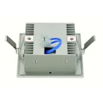 FLAT FRAME, CURVE светильник встраиваемый для лампы QT9 G4 20Вт макс., белый/ алюминий от ImperiumLoft