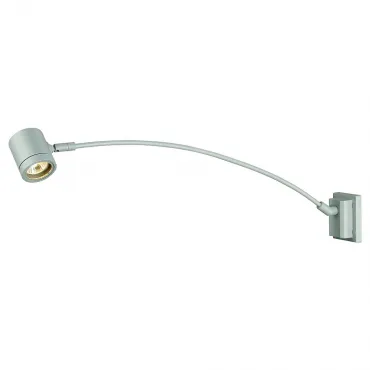 NEW MYRA DISPLAY CURVE светильник настенный IP55 для лампы GU10 50Вт макс., серебристый NEW MYRA DISPLAY CURVE светильник настенный IP55 для лампы GU10 50Вт макс., серебристый