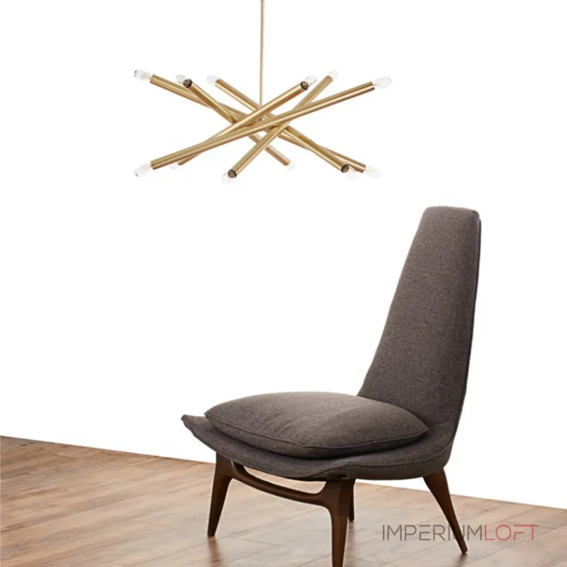 Дизайнерская люстра на штанге SPIKE D90