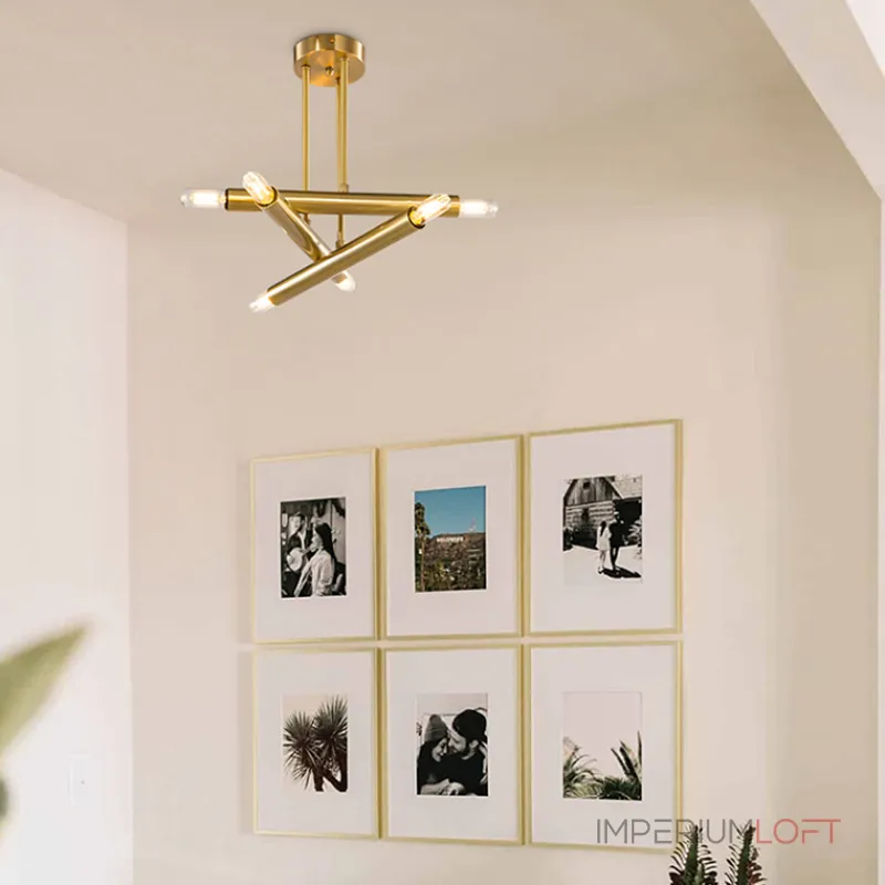 Дизайнерская люстра на штанге SPIKE D90