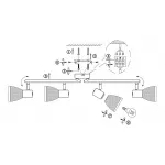 Спот Globo Rachel 56041-4 от ImperiumLoft