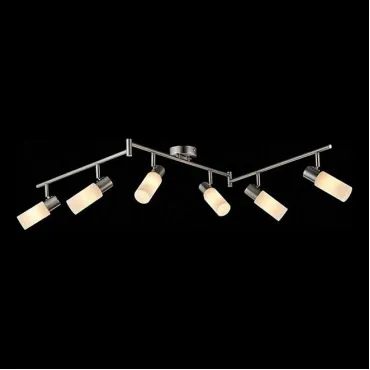 Потолочный светильник со стеклянными плафонами 20043/6 сатин-никель Потолочный светильник со стеклянными плафонами 20043/6 сатин-никель