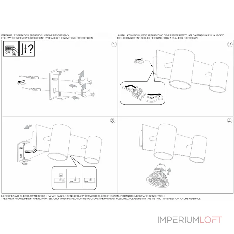 Спот Ideal Lux Spot SPOT AP2 BIANCO от ImperiumLoft Спот Ideal Lux Spot SPOT AP2 BIANCO от ImperiumLoft
