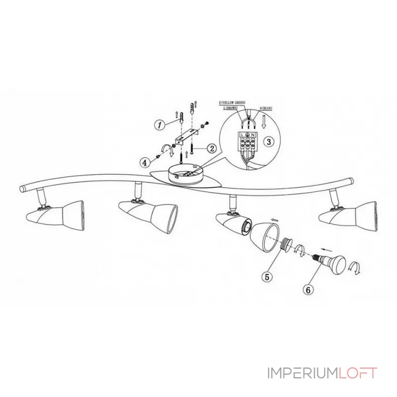 Спот Globo Novara 5449-4 от ImperiumLoft