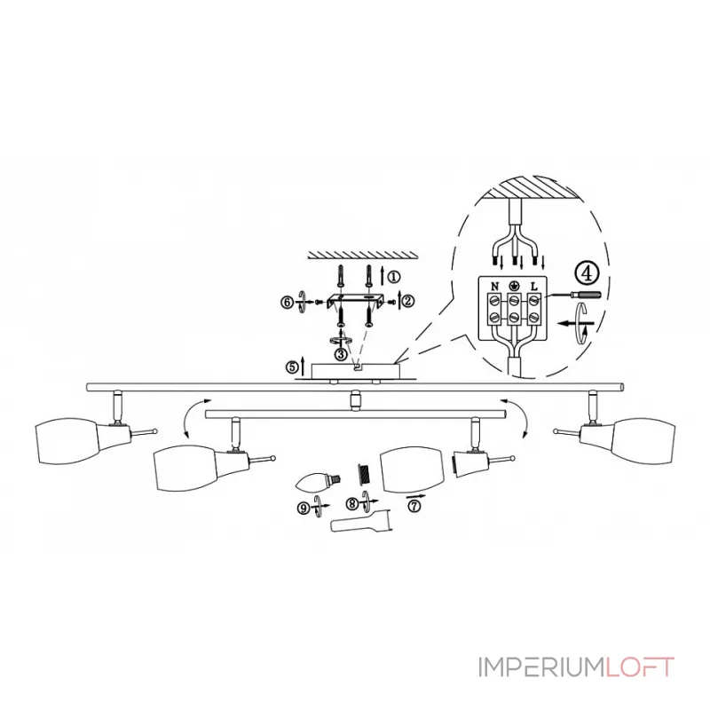 Спот Globo Gillian 54983-4 от ImperiumLoft Спот Globo Gillian 54983-4 от ImperiumLoft