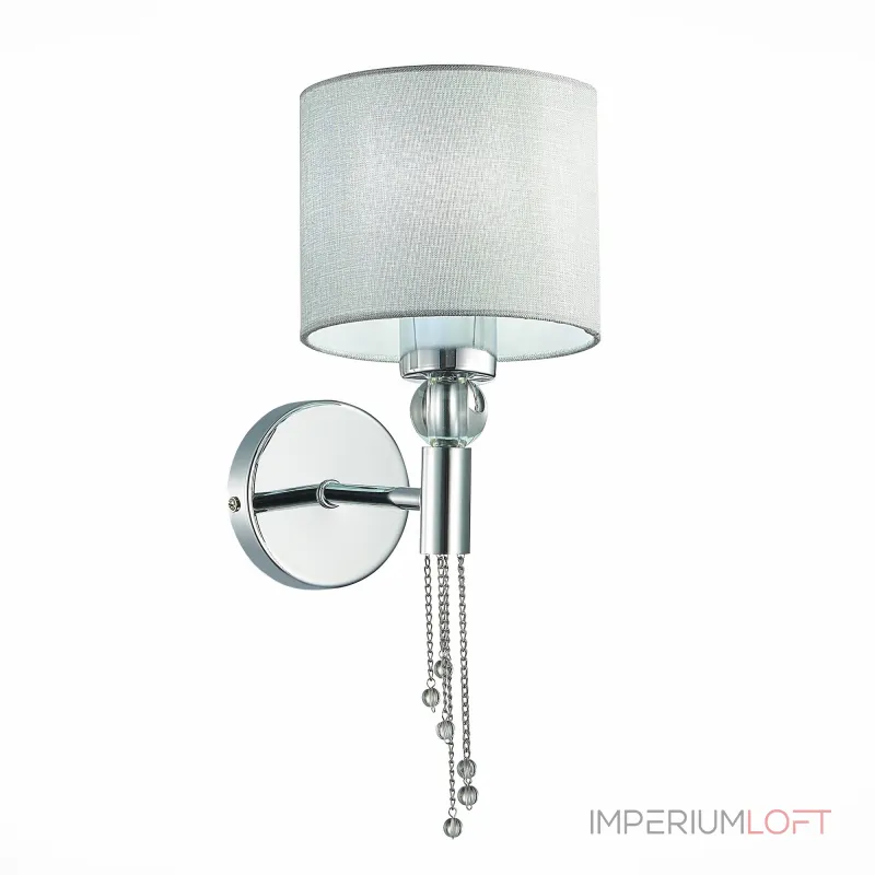 Бра EVOLUCE Primma SLE105171-01 Цвет плафонов серый Цвет арматуры хром от ImperiumLoft