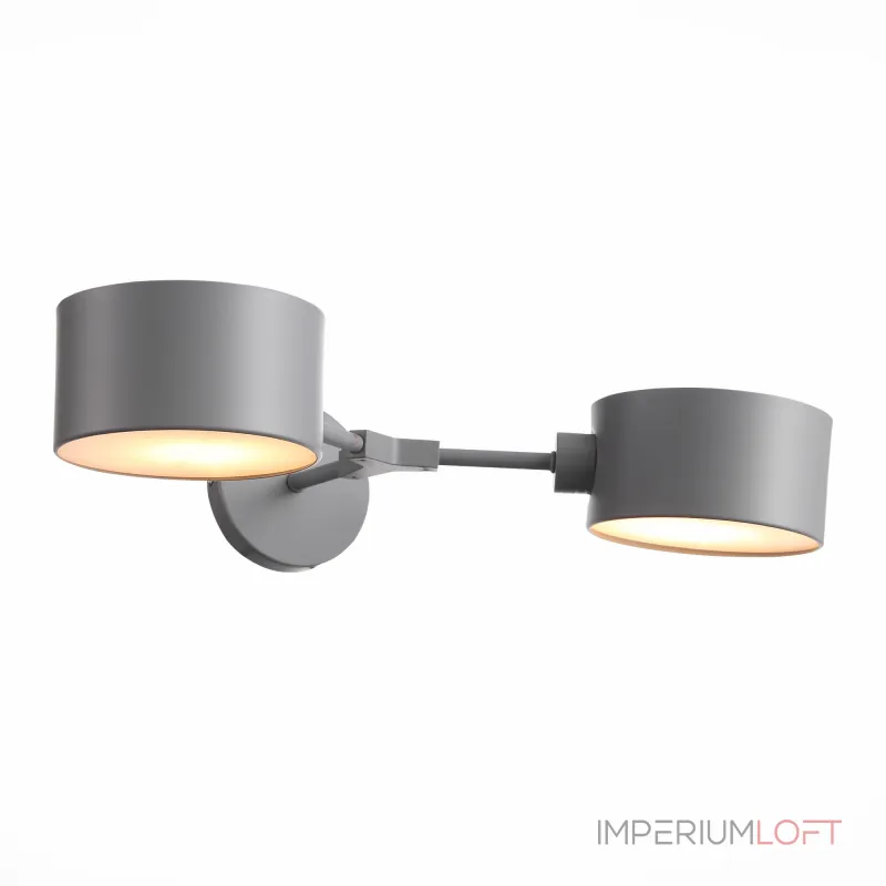 Бра EVOLUCE Gimento SLE183701-02 Цвет плафонов серый Цвет арматуры серый от ImperiumLoft