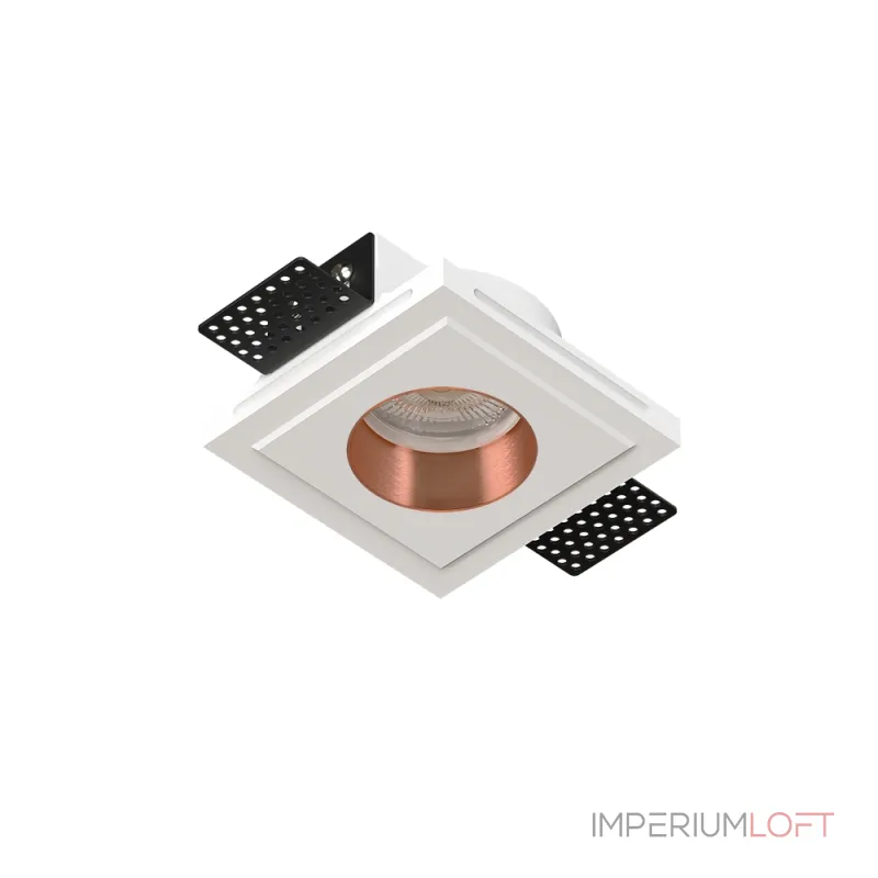 Встраиваемый потолочный гипсовый светильник QUASAR 55 FLAT COPPER SN 206 от ImperiumLoft