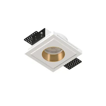 Встраиваемый потолочный гипсовый светильник QUASAR 55 FLAT BRASS SN 207