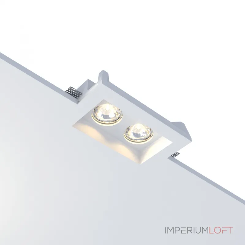 Встраиваемый потолочный гипсовый светильник MAIA DUO FLAT SN 004MRR от ImperiumLoft