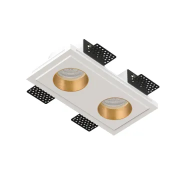 Встраиваемый потолочный гипсовый светильник QUASAR 55 DUO FLAT BRASS SN 211 Встраиваемый потолочный гипсовый светильник QUASAR 55 DUO FLAT BRASS SN 211