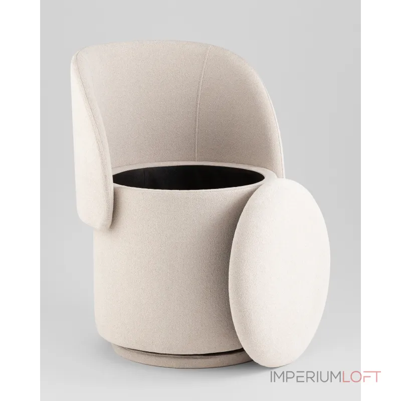 Пуф-трансформер вращающийся с ящиком Stool Group Таунсвилл УТ000042268 от ImperiumLoft