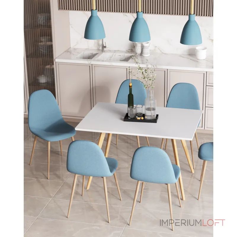 Стол обеденный FRANK NEW 120*80 белый Stool Group УТ000038924 от ImperiumLoft