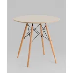 Стол Eames DSW NEW D80 бежевый Stool Group УТ000038040 от ImperiumLoft