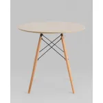 Стол Eames DSW NEW D80 бежевый Stool Group УТ000038040 от ImperiumLoft