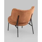 Кресло District Lounge букле терракотовый Stool Group УТ000039111 от ImperiumLoft