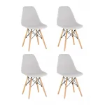 Стул Eames Style DSW светло-серый x4 (разборный каркас) Stool Group УТ000037608 от ImperiumLoft