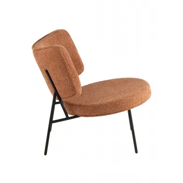 Кресло District Lounge букле терракотовый Stool Group УТ000039111 Кресло District Lounge букле терракотовый Stool Group УТ000039111