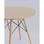 Стол Eames DSW NEW D80 бежевый Stool Group УТ000038040 от ImperiumLoft