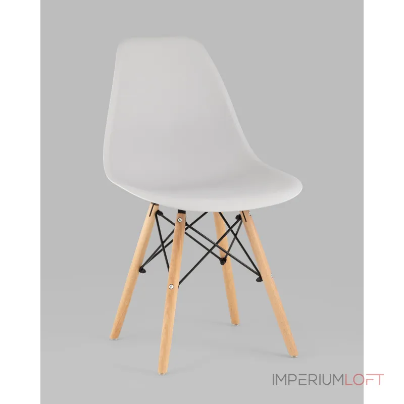 Стул Eames Style DSW светло-серый x4 (разборный каркас) Stool Group УТ000037608 от ImperiumLoft