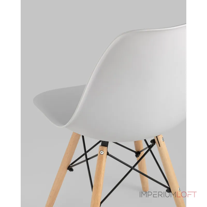 Стул Eames Style DSW светло-серый x4 (разборный каркас) Stool Group УТ000037608 от ImperiumLoft