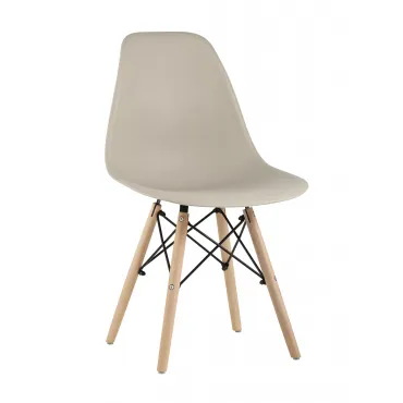 Стул Eames Style DSW бежевый (разборный каркас) Stool Group УТ000037157 Стул Eames Style DSW бежевый (разборный каркас) Stool Group УТ000037157