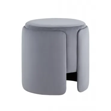 Пуф Taks велюр серый Stool Group УТ000039395 Пуф Taks велюр серый Stool Group УТ000039395