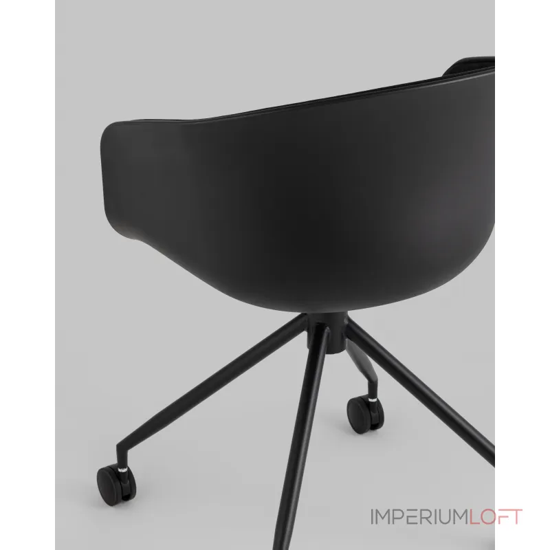 Кресло офисное LIBRA рогожка черный Stool Group УТ000038152 от ImperiumLoft