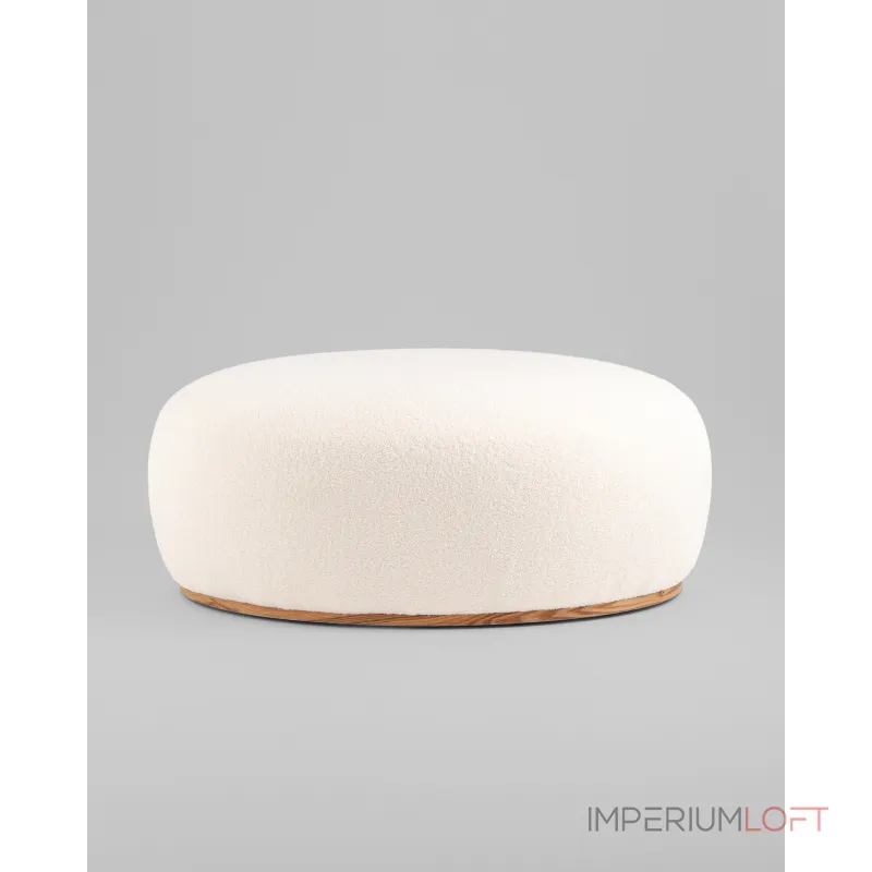 Пуф Полли XL тедди белый Stool Group УТ000039495 от ImperiumLoft