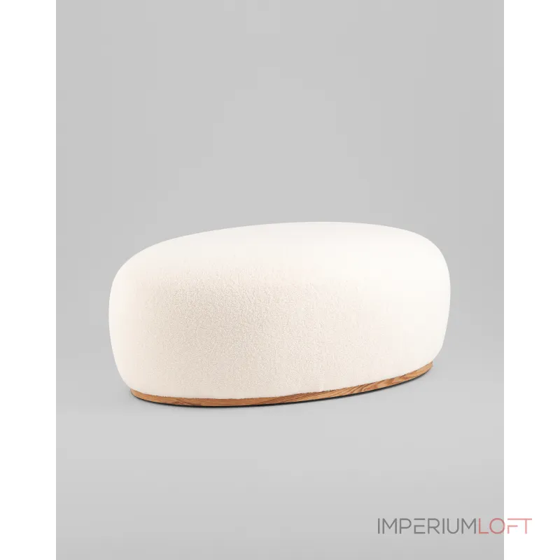 Пуф Полли XL тедди белый Stool Group УТ000039495 от ImperiumLoft