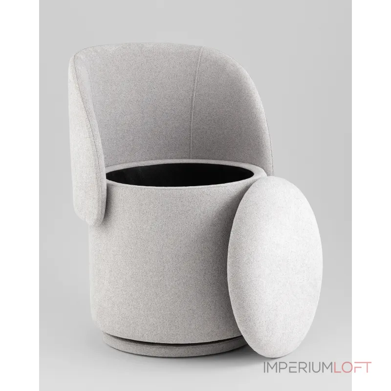 Пуф-трансформер вращающийся с ящиком Stool Group Таунсвилл УТ000042269 от ImperiumLoft