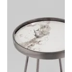 Журнальный столик Гера 50*50 см белая керамика Stool Group УТ000039406 от ImperiumLoft
