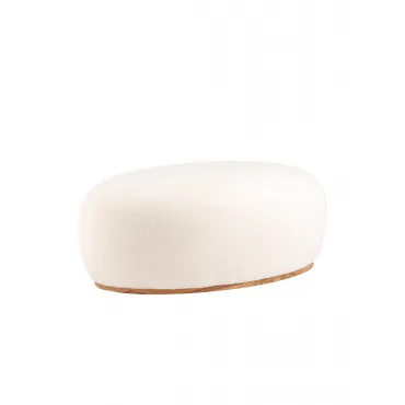 Пуф Полли XL тедди белый Stool Group УТ000039495