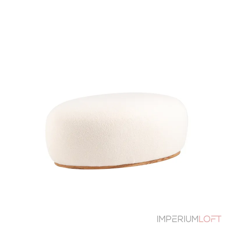 Пуф Полли XL тедди белый Stool Group УТ000039495 от ImperiumLoft