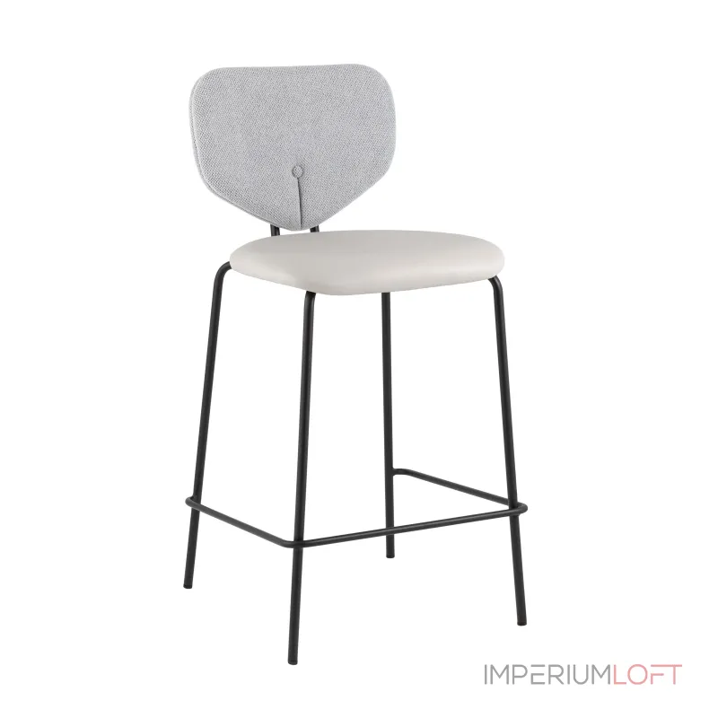 Стул полубарный Masey серый с серой экокожей Stool Group УТ000039583 от ImperiumLoft Стул полубарный Masey серый с серой экокожей Stool Group УТ000039583 от ImperiumLoft
