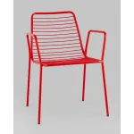 Стул с подлокотниками Дели металл красный Stool Group УТ000039268 от ImperiumLoft