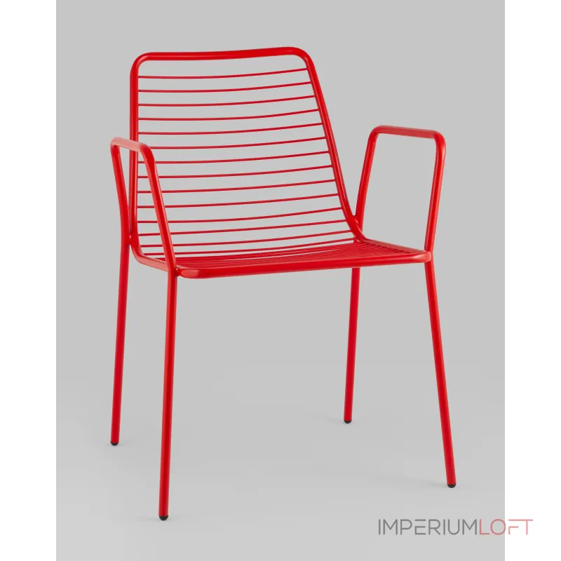 Стул с подлокотниками Дели металл красный Stool Group УТ000039268 от ImperiumLoft Стул с подлокотниками Дели металл красный Stool Group УТ000039268 от ImperiumLoft