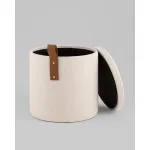 Пуф с ящиком Эркки рогожка XS белый Stool Group УТ000039492 от ImperiumLoft