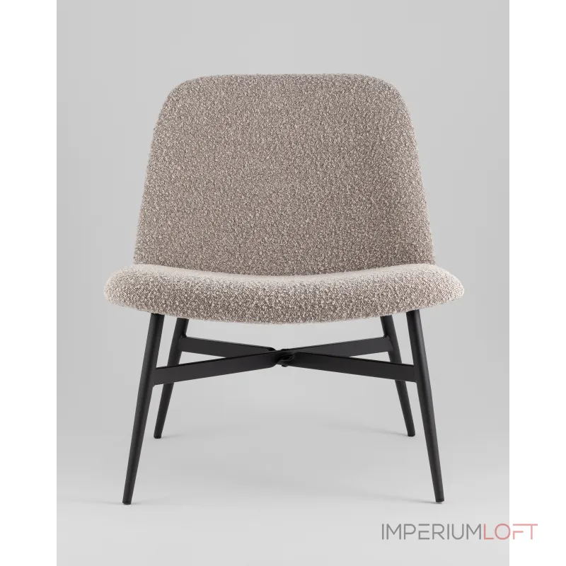 Кресло лаунж Ease коричневый Stool Group УТ000038983 от ImperiumLoft